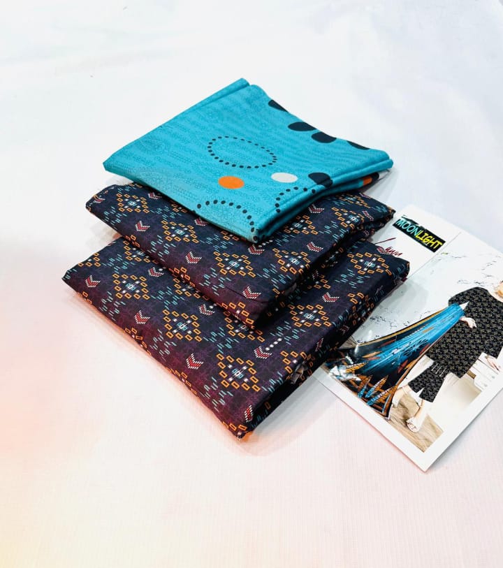 Premium Printed 3 Piece Unstitched Suit